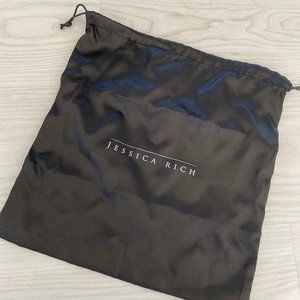 Brand New Black Jessica Rich Dustbag Small For Shoes or For Travel Logo